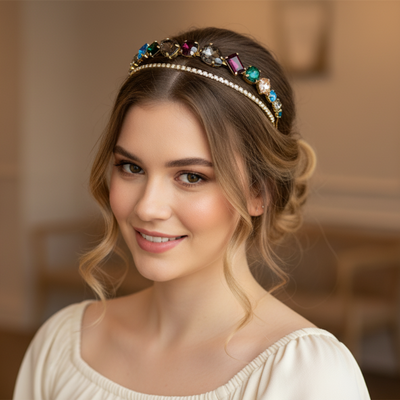 Gold Crystal Hairbands