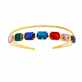 Mukutique Gold Crystal Hair Band | Rhinestone Double Layer Wedding Headband