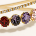 Mukutique Gold Crystal Rhinestone Headband | Premium Multicolor Wedding Hair Band