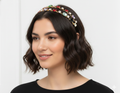 Mukutique Gold Crystal Double Layer Rhinestone Hairband | Elegant Party Headband
