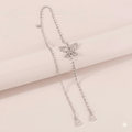 Mukutique 1pc Butterfly Rhinestone Bra Straps, Decorative Crystal Butterfly Replacement Straps, Adjustable Detachable Jewelry Shoulder Straps for Off - Shoulder Dresses & Tops, Silver - MukuTique