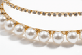 Mukutique Gold Plated Pearl & Crystal Double Layer Hairband for Women – Elegant Wedding Party Headband for Girls - MukuTique