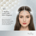 Mukutique Silver Crystal Bridal Head Chain for Women – Wedding Rhinestone Matha Patti Hair Jewelry Headpiece - MukuTique
