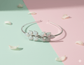 Mukutique Silver Plated Floral Crystal Hairband for Women – Elegant Stone Studded Wedding Party Headband for Girls - MukuTique