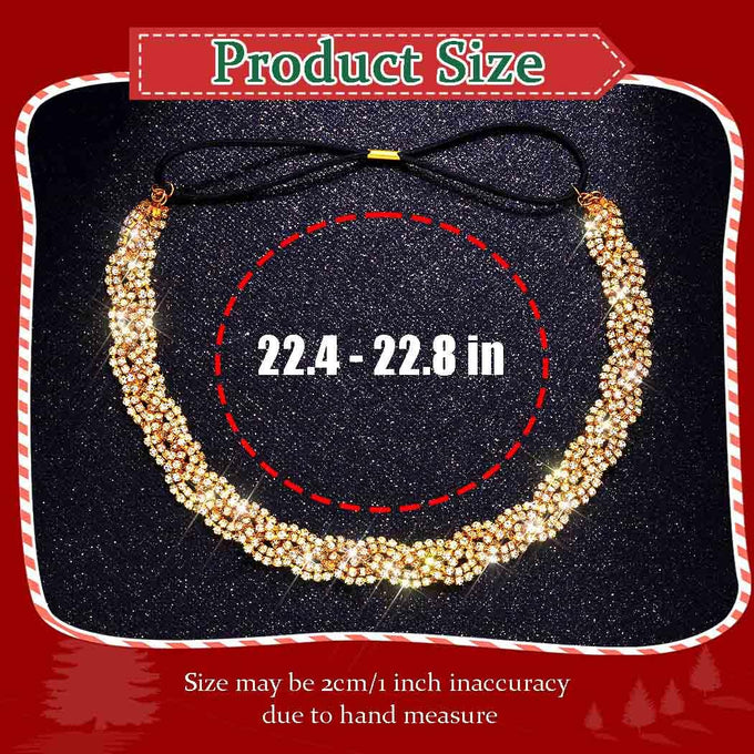 Mukutique Women’s Bohemian Rhinestone Forehead Headband - Gold Crystal Bridal Head Chain Hair Jewelry for Festivals, Weddings & Boho Style - MukuTique