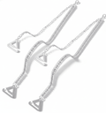 Silver Rhinestone Chain Bra Straps | Mukutique 1 Pair - MukuTique