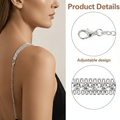 Silver Rhinestone Chain Bra Straps | Mukutique 1 Pair - MukuTique